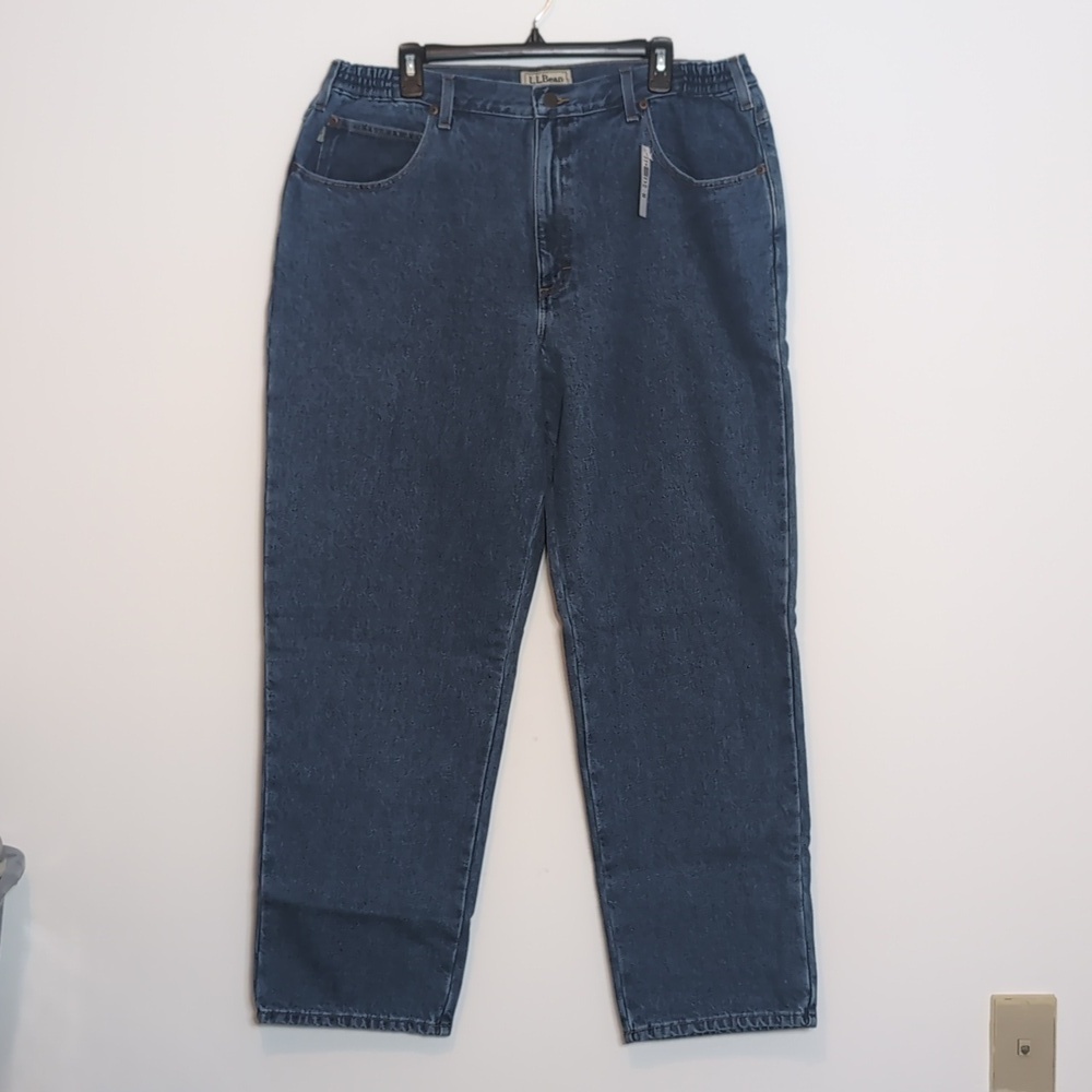 L.L. Bean Comfort Waist Flannel Lined Jeans